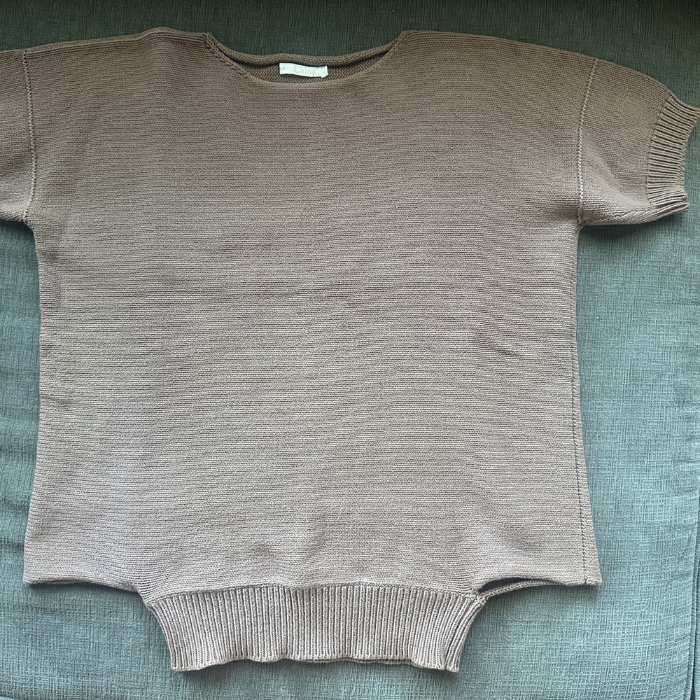 CHLOE Brown Crew Neck Sweater